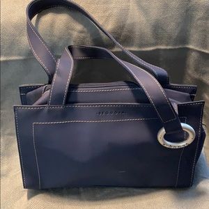 Slate blue handbag